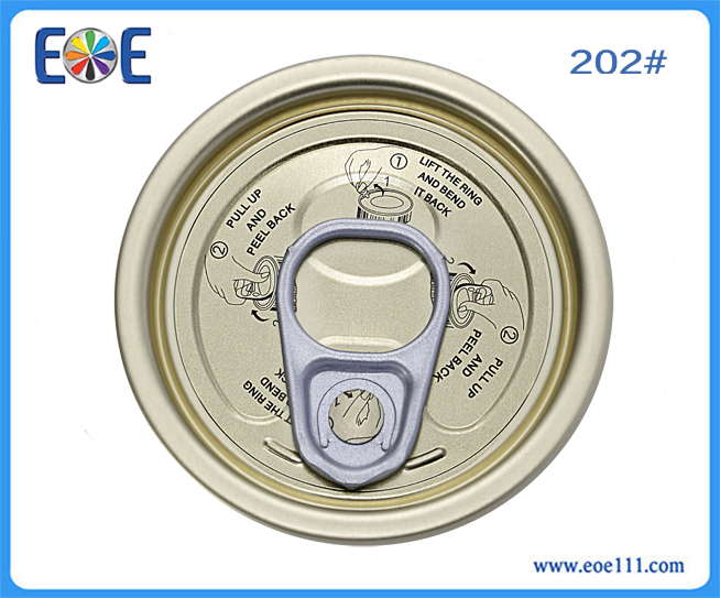 202#铁盖干货盖：适用于各种罐装食品（如金枪鱼，番茄酱，肉，水果，蔬菜等），干货，工业润滑油，农产品等。